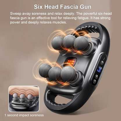 6-Head Pro Massage Gun